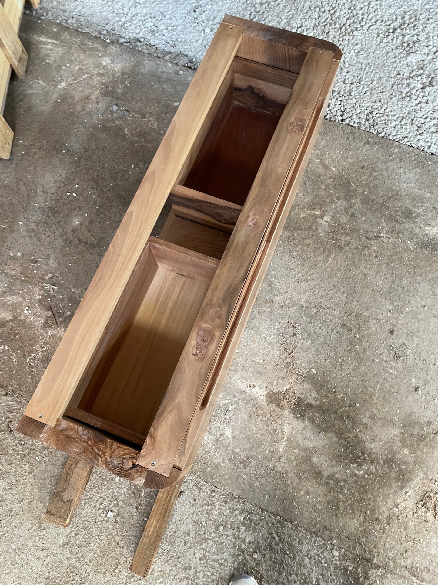 Custom Order Wall Mounted Wooden Base, Handmade (W)43'', (D)14'', (H)11.8" Wooden Base