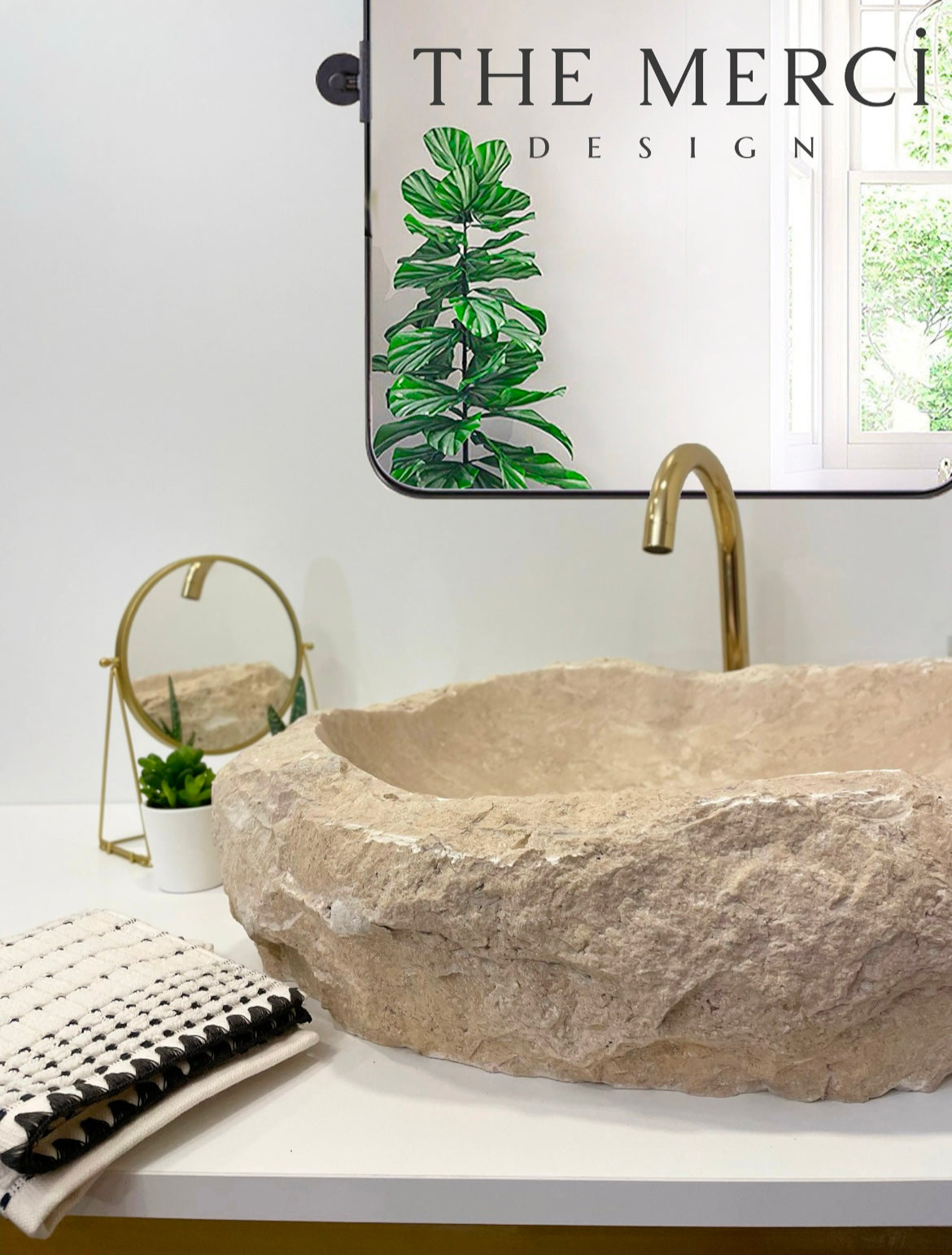 Rustic Beige Travertine Sink,Handmade Travertine Bathroom Vanity Sink, Travertine Vessel Sink, Bathroom Decor