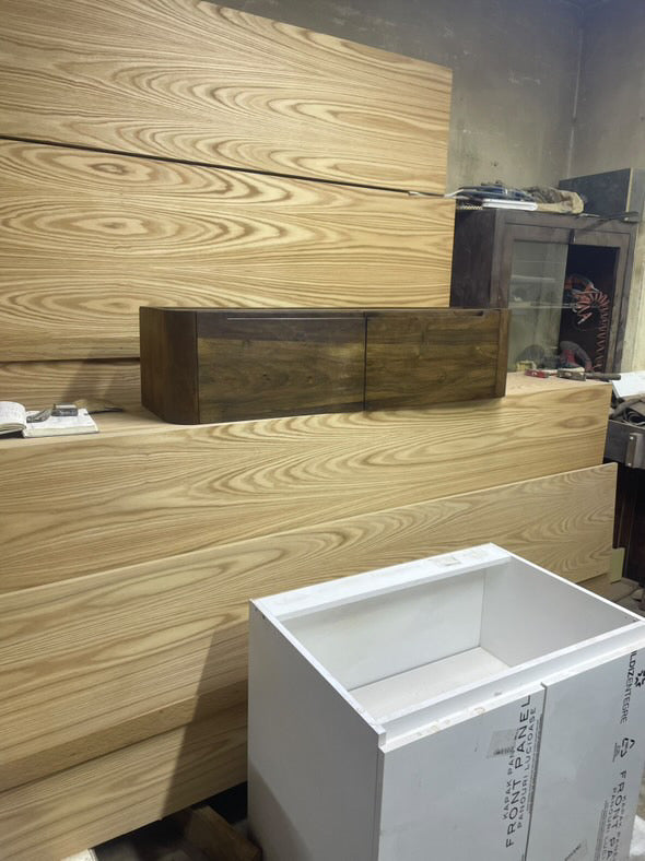 Custom Order Wall Mounted Calacatta Viola Marble Sink