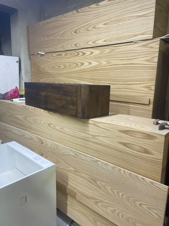 Custom Order Wall Mounted Calacatta Viola Marble Sink